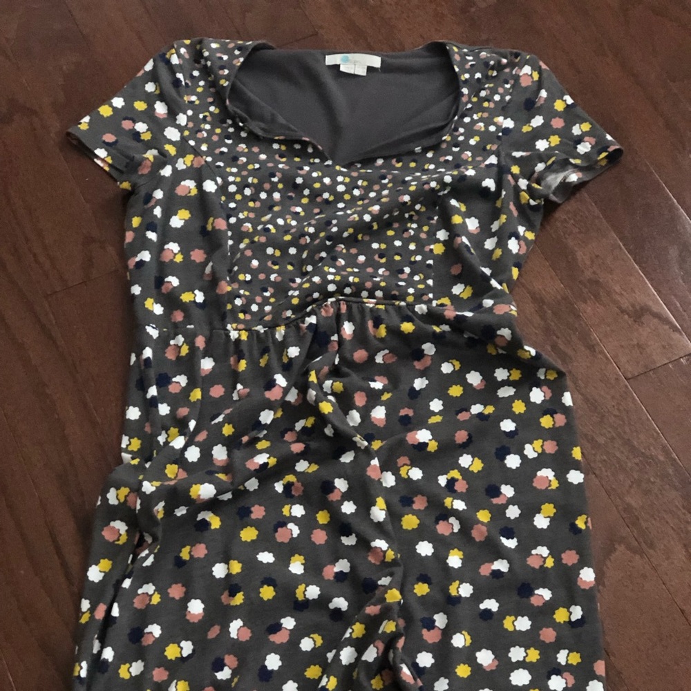 Boded jersey print dress